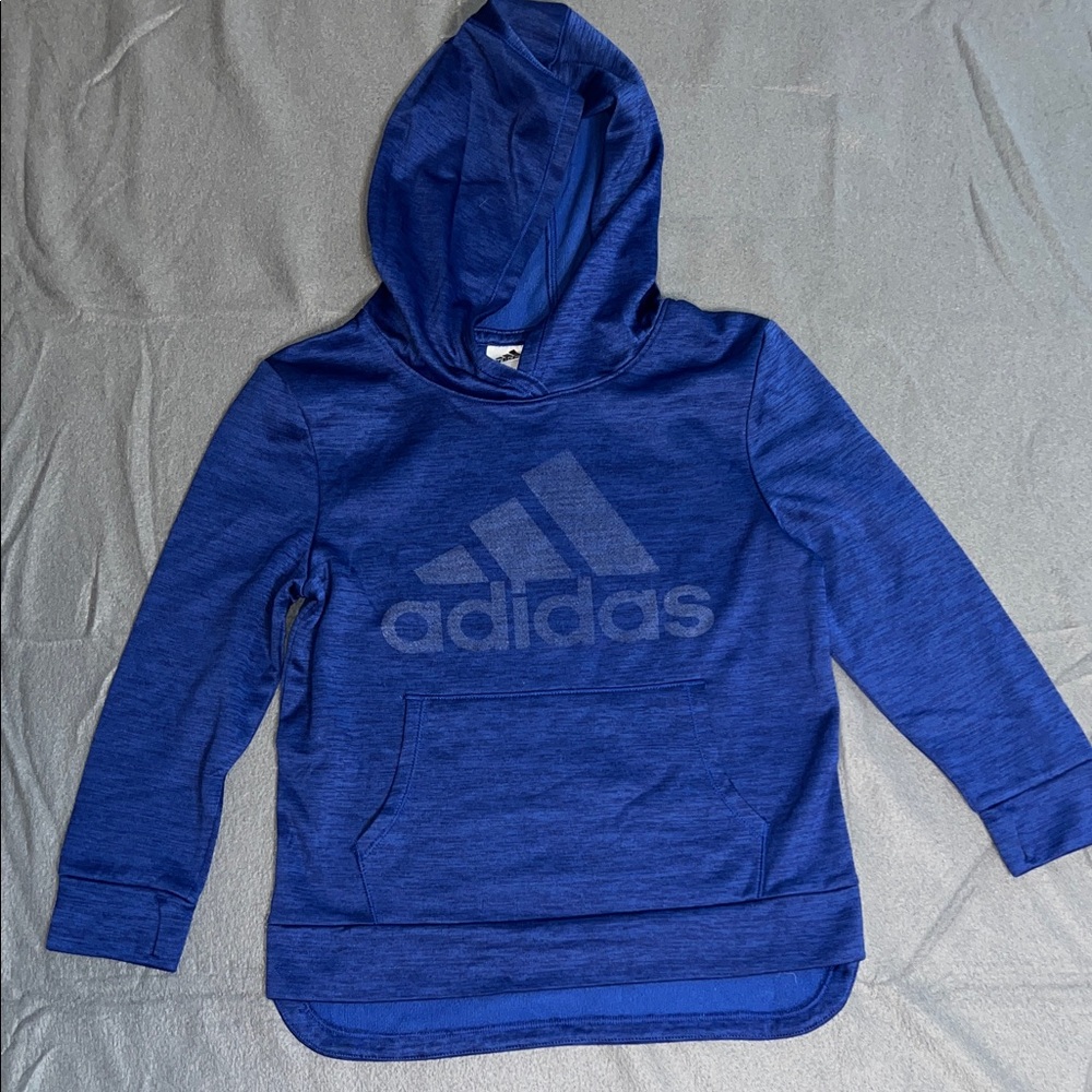 Adidas Royal Blue Pullover Hoodie